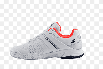 Zapatillas Babolat color blanco y naranja