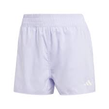 Short Adidas mujer color lila con logotipo blanco