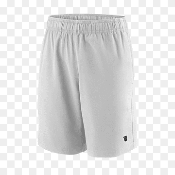 Short Wilson hombre color blanco con logotipo negro 